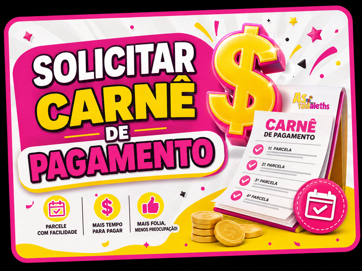 Carnê de pagamento As Tadaleths